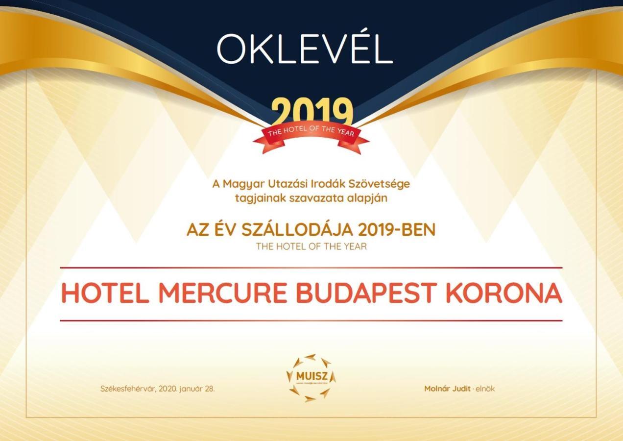 Mercure Budapest Korona Hotell Exteriör bild